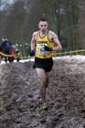 Pat Martin (Stockport Harriers) on his way to finishing 2nd in the Northern Cross Country Championships.